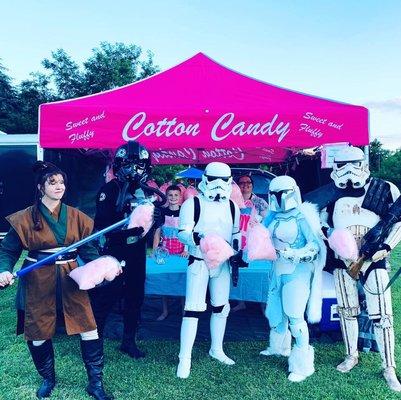 Storm Troopers enjoying some cotton candy