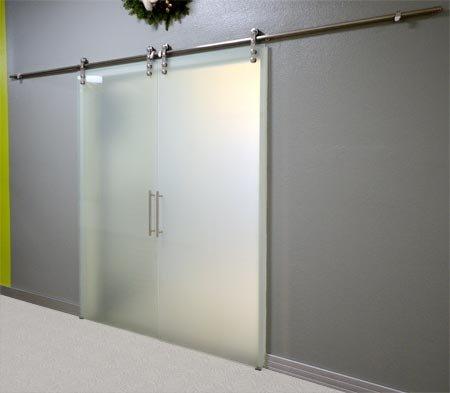 Frameless Glass Barn Doors