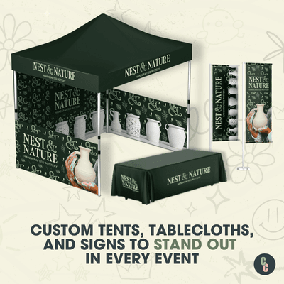 Custom Tents, Tablecloths, and Signs to Stand Out in Every Event