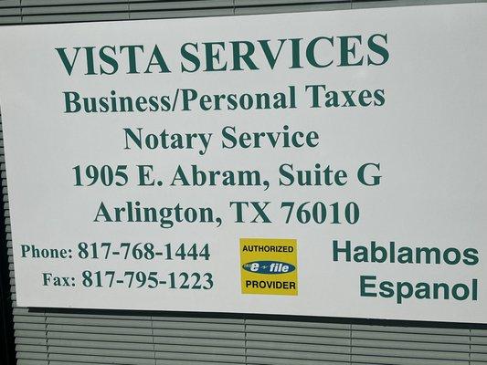 Vista Services