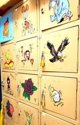 Employee lockers, so cool ;)