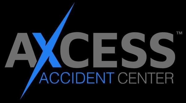 Axcess Accident Center logo. We help people with auto accident injuries