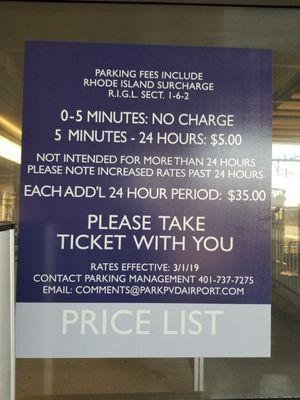 No airport parking. Amtrak and MBTA parking only