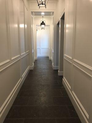 Limestone hallway