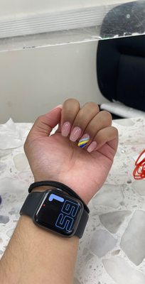 Acrylic full set w/ design