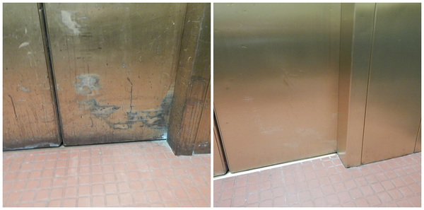 Elevator scratch repair