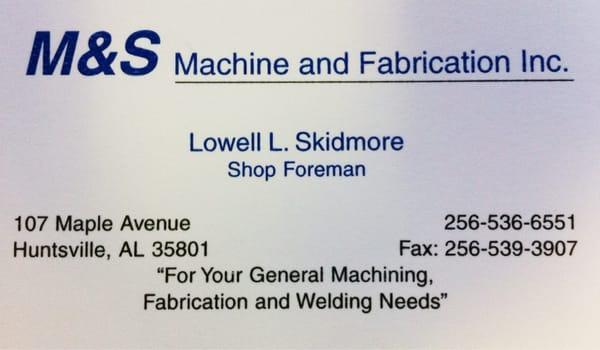 M & S Machine & Fabrication