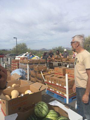 Volunteers guide you through picking process.