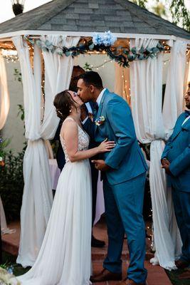 First kiss at our gazebo