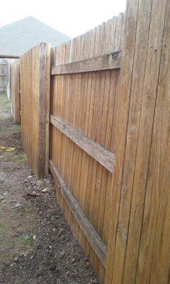 Have a leaning fence? We can replace those rotten posts.