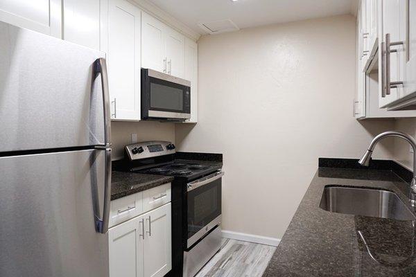 Remodeled Apartment Kitchen in Cambrian