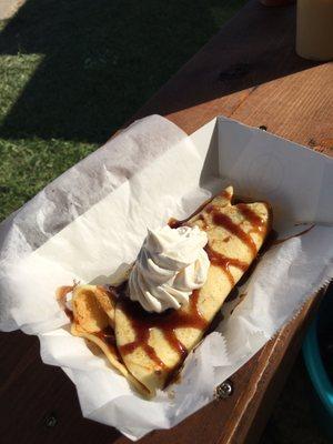 Chef's choice is the Cinnamon Roll Crepe!