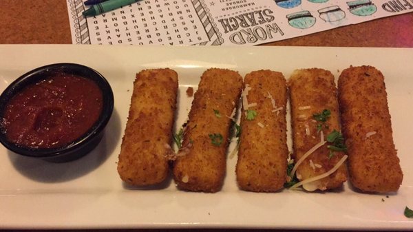 Appetizer: Mozzarella Sticks are the best.