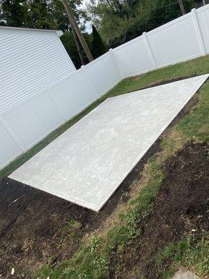 Concrete patio