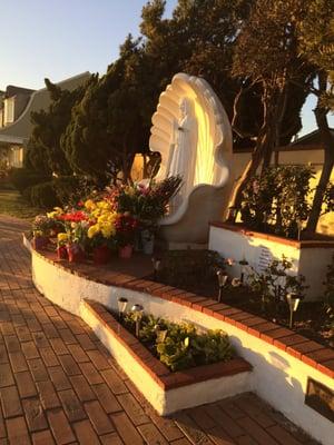 The shrine to the Virgin Mary was built and dedicated in 1954