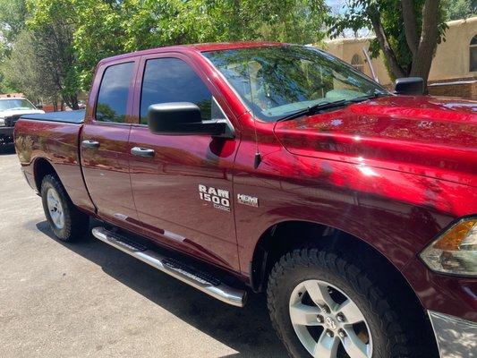 Beautiful job cleaning the exterior of my truck