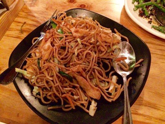 Chicken chow mein, delicious!