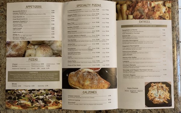 Menu - side 2