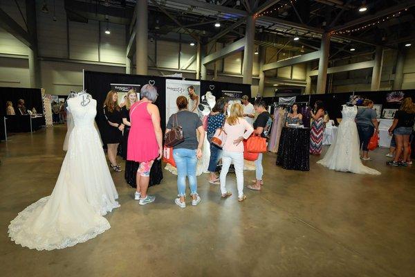 Attendees at our annual wedding expo.