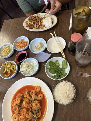 Shrimp Bulgogi, Bulgogi Beef, starters