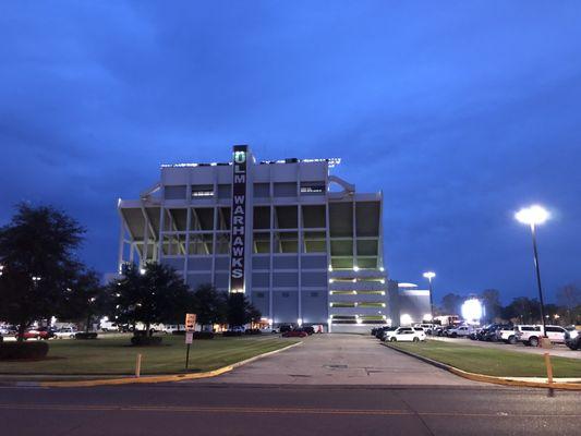 11/28/20. Saturday evening. Warhawks vs. Louisiana Ragin' Cajuns.