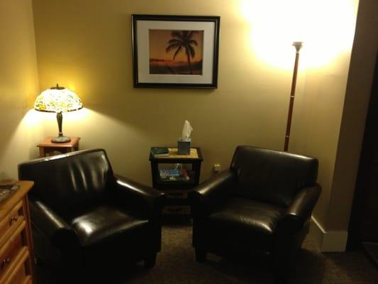 Ridiculously comfy chairs in the reception area.