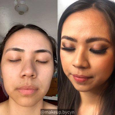 Classic makeup; natural makeup