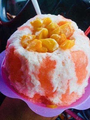 Peaches and sweet cream!