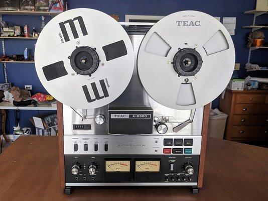 We repaired and serviced this 1975 TEAC A-6300 Reel-to-Reel