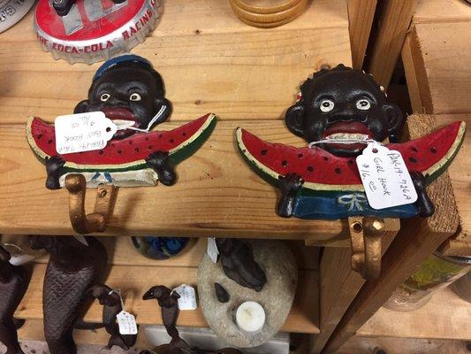 This is the kind of blatantly racist trash you'll find all throughout the Black Rose antique mall.