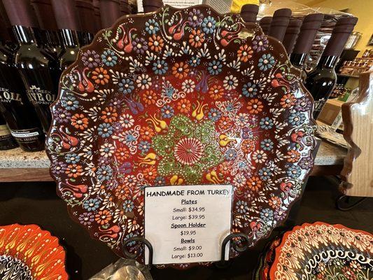 Handmade plates