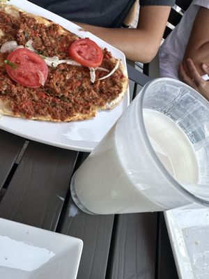 Lahmacun and ayran