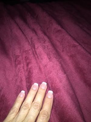 My beautiful hand painted french manicure