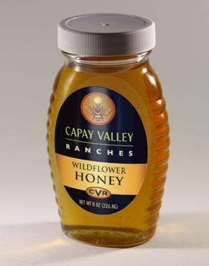 The bees that help to pollinate our wood colony almonds also give us this unique, special honey only found in Capay Valley, CA