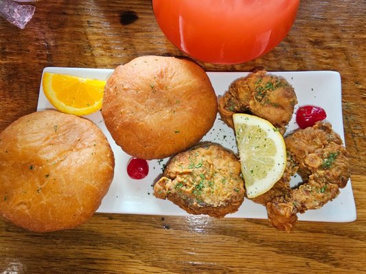 Fried shark and fried bake