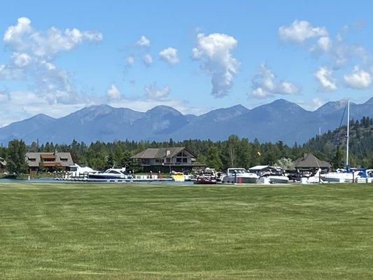 Ospry Course by the marina along Flathead Lake