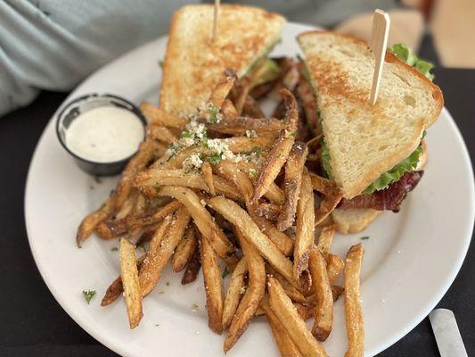 B.L.A.T with garlic fries