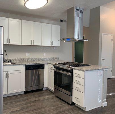 Remodeled unit with new open design.