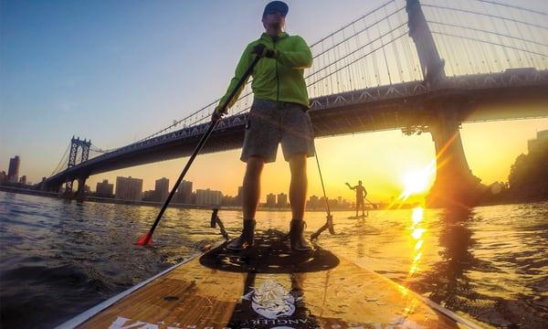 Sean Callinan on his 11'0" Pau Hana Big EZ Angler