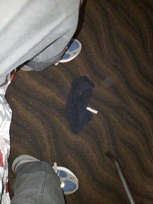 Um... There were panties left in the room.