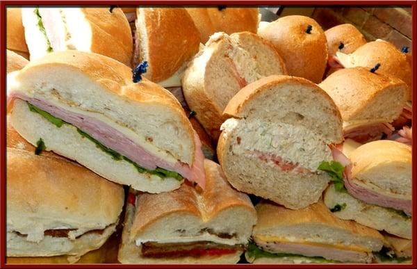 Platters for office luncheons or house parties