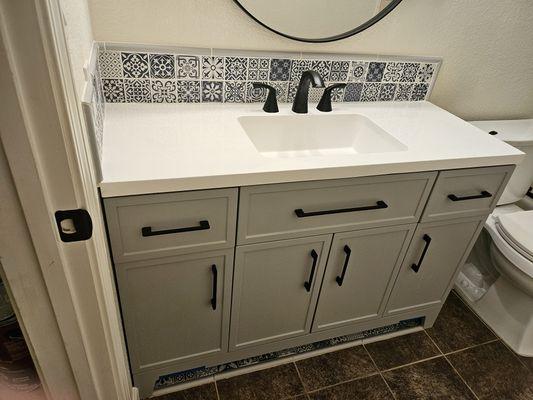 Replacing vanity and backslash