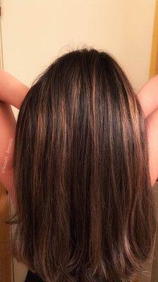 Brunette balayage