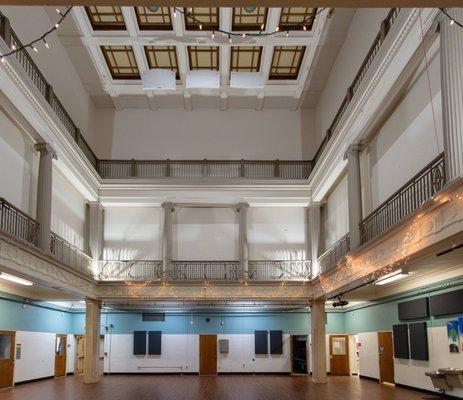 Our main event space is a 3-story central atrium.