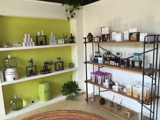 A look inside our healing and wellness shop, located inside B Free Yoga.