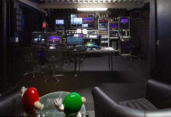 Control room for broadcast