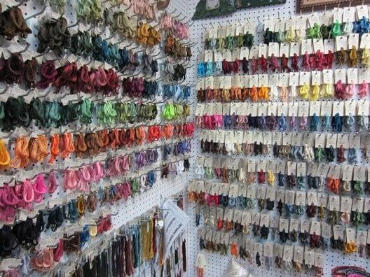 One of the walls of thread