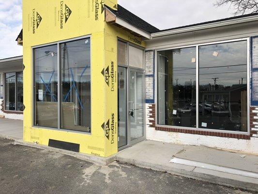 Storefront windows and doors makeover