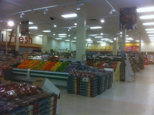 Produce, bakery, and deli area