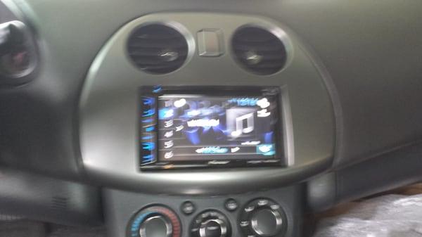 Head unit installed in a 2013 eclipse